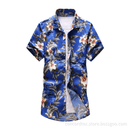 mens printed holiday shirt